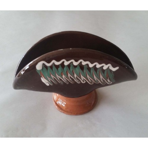 Suport servetele negru smalt exterior fara model personalizabil